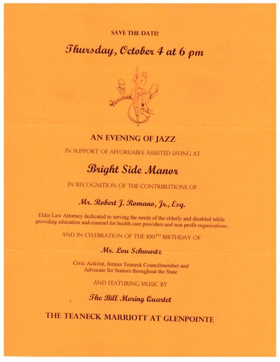 Bright Side Manor An Evening of Jazz  October 4 2012