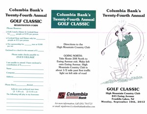 Columbia Bank039s 24th Annual Golf Classic  September 10 2012